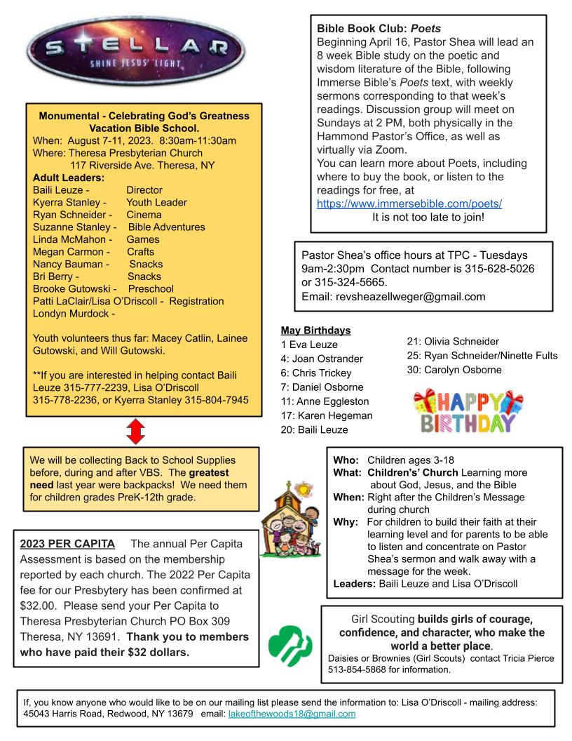 May 2023 Newsletter Page 2